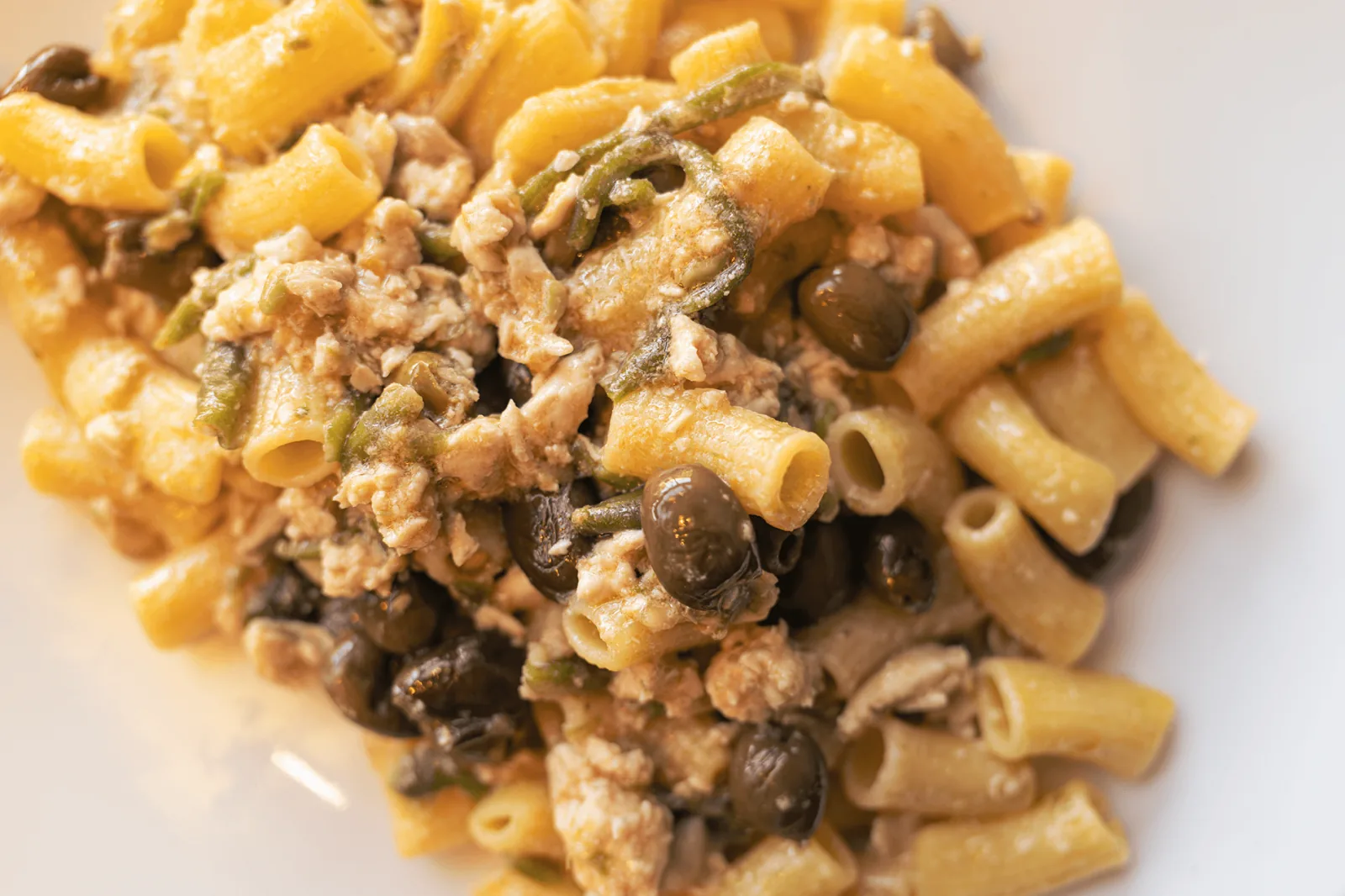 Dettaglio di un primo piatto di pasta